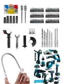 Germany Style Pro 9'lu Set Matkap-Freze-Kırıcı-Tilki Kuyruğu-Taşlama-Dekupaj-Daire Testere-Bijon - 3