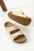 Albishoes Charlie Çift Cırtlı Çift Bantlı Yumuşak Rahat Taban Anatomik Günlük Bantlı Kadın Terlik - 4
