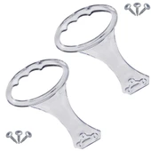 Şeffaf Plastik Baza Yatak Kulpu Esnek Kaldırma Tutma Kulp Kolu Elcek Tutacağı Kulbu -2 Adet - 3