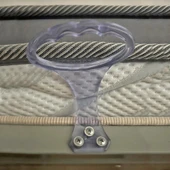 Şeffaf Plastik Baza Yatak Kulpu Esnek Kaldırma Tutma Kulp Kolu Elcek Tutacağı Kulbu -2 Adet - 4