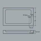Ubm Poros 90*150 Dikdörtgen Flat Duş Teknesi - 4