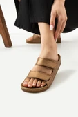 Albishoes Charlie Çift Cırtlı Çift Bantlı Yumuşak Rahat Taban Anatomik Günlük Bantlı Kadın Terlik - 3