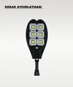 120W Solar Sokak Aydınlatması Beyaz Işık - Sensörlü ve Kumandalı - 3