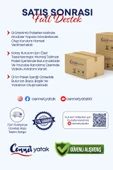 Mimoza Modeli Tek Kişilik Full Ortopedik Antibakteriyel Yataklı Baza ve Başlık Takımı 3 lü Set - 11