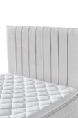 Zambak Tek Kişilik Sandıklı Baza + Full Ortopedik Antibakteriyel Pedli Yatak + Başlık  3 lü Set - 3