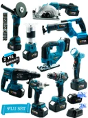 Germany Style Pro 9'lu Set Matkap-Freze-Kırıcı-Tilki Kuyruğu-Taşlama-Dekupaj-Daire Testere-Bijon - 1