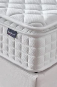 Zambak Tek Kişilik Sandıklı Baza + Full Ortopedik Antibakteriyel Pedli Yatak + Başlık  3 lü Set - 7