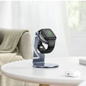 HOCO HD7 iWatch-Apple Watch için Alüminyum Alaşımlı Masaüstü Şarj Standı - 4