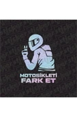 Motosikleti Fark Et Hologram Sticker - 1