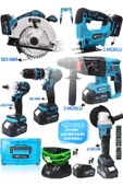 6LI SET 185 MM DAİRE TESTERELİ VE USB IŞIKLI - 1