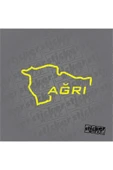 Ağrı Harita Sticker - 4