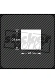 Low Down Hard 206 Hologram Arka Cam Sticker - 2