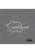 Eskişehir Harita Sticker - 10