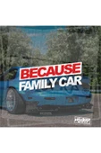 Because Family Car Sticker thumbnail 1