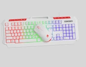 GameBooster KM-11W Knight Beyaz Klavye Mouse Set - 3