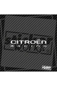 Citroen Racing Sticker BEYAZ thumbnail 1
