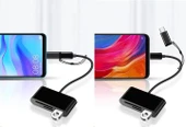 A5256 Type-C Micro Usb 3in1 Sd Micrsd Kart Okuyucu Otg Çevirici Kablosu - 4
