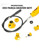 Rowermax 350 Parça Çift Makinalı Gravür Oyma Dremel Taşlama Zımpara 130 W - 3