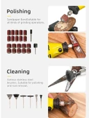 Rowermax 350 Parça Çift Makinalı Gravür Oyma Dremel Taşlama Zımpara 130 W - 4