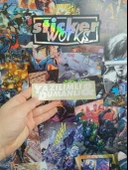 Yazılımlı Dumanlı Sticker BEYAZ thumbnail 1