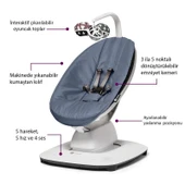 4Moms Mamaroo 5.0 Elektrikli Ana Kucağı - Slate Blue - 4