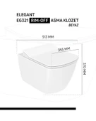 Creavit Elegant Rim-off Asma Klozet + Yavaş Kapanır Kapak - 4