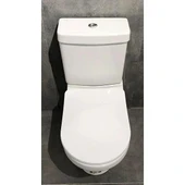 Creavit Vitroya Duvara Sıfır Klozet + Rezervuar + VitrA İç Takım + Yavaş Kapanır Kapak Set - 6