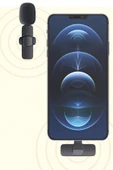 K9 2li Type-C + Lightning dönüştürücülü Kablosuz Yaka Mikrofonu 2li - 4