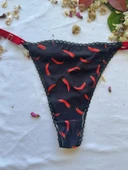 LOVE SECRET Dolgulu Biber Desenli Sütyen ve Tanga Kadın İç Çamaşır Takımı - 3