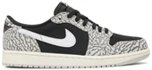 Nike Air Jordan 1 Retro Low Black Cement Spor Ayakkabı - 1