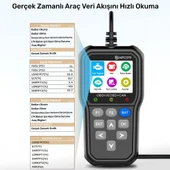 NPO NPC319 2.4" Türkçe OBDII/EOBD+CAN Modlu 63000 Hata Hafızalı Araç Arıza Tespit/Silme Cihazı - 4