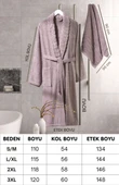 Bornoz - Havlu Seti Carla İndigo Mürdüm S/M+50x90cm - 4