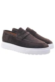 KAHVE ERKEK HAKİKİ SÜET LOAFER AYAKKABI - 2