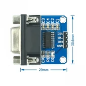 Max3232 Db9 Rs232 Ttl Uart Çevirici Modül Seri Port Arduino 3.3V thumbnail 7