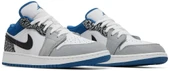 Nike Air Jordan 1 Low SE GS True Blue Spor Ayakkabı - 8
