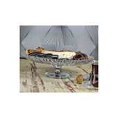 Decocia 33 cm Oval Ayaklı Cam Meyvelik Sunum Kasesi Vega Desenli - 4