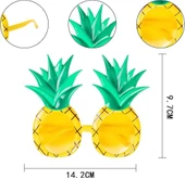 Tropikal Hawaii Ananas Şekilli Parti Gözlüğü 9.5 X 14 Cm - 5