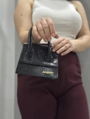 luxe siyah cilt çanta thumbnail 1