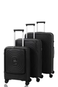 V2407 POLİCARBON VALİZ SİYAH SET - 1