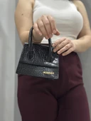 luxe siyah cilt çanta thumbnail 2