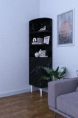 mokaparkavm Dekoratif Köşe Rafı, Çok Amaçlı Raf, Salon Rafı Lukas - 1