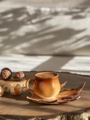 Çınar Handmade Kahve Fincanı  Kahverengi-150 ml. - 1
