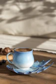 Çınar Handmade Kahve Fincanı Mavi -150 ml. - 1
