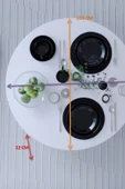 mokaparkavm mega kozalak katlanabilir ergonomik hafif yer sofrası 103 cm çaplı - 3