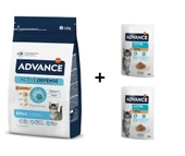 Advance Tavuklu Yavru Kedi Maması 1,5 Kg + 2 Adet Advance Tavuklu Yavru Kedi Pouch Yaş Maması 85 Gr - 1