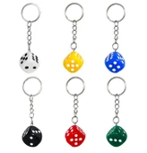 Zar Anahtarlık 1 Adet Araba Çanta Süs Anahtarlık - Mavi - 6