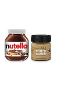 Nutella 750 gr & Nutty More %33 Fındık Parçacıklı Fındık Ezmesi 200 gr thumbnail 1