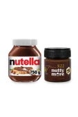 Nutella 750 gr & Nutty More %22 Kakaolu Fındık Ezmesi 200 gr - 1
