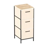 3 Çekmeceli Çok Amaçlı Dolap Büyük Boy Komodin Sehpa Çam 1619 - 7