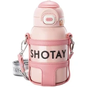 Shotay Turtle Çocuk Termos Matara 520Ml Pembe - 1